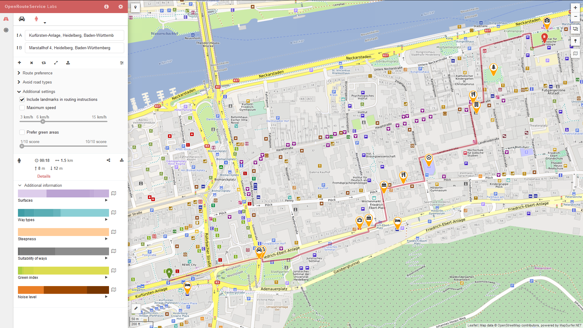 Adding Landmark based Navigation Instructions to OpenRouteService ...
