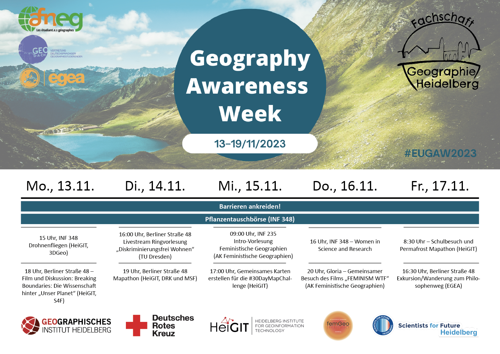 HeiGIT participates at this year’s Geography Awareness Week