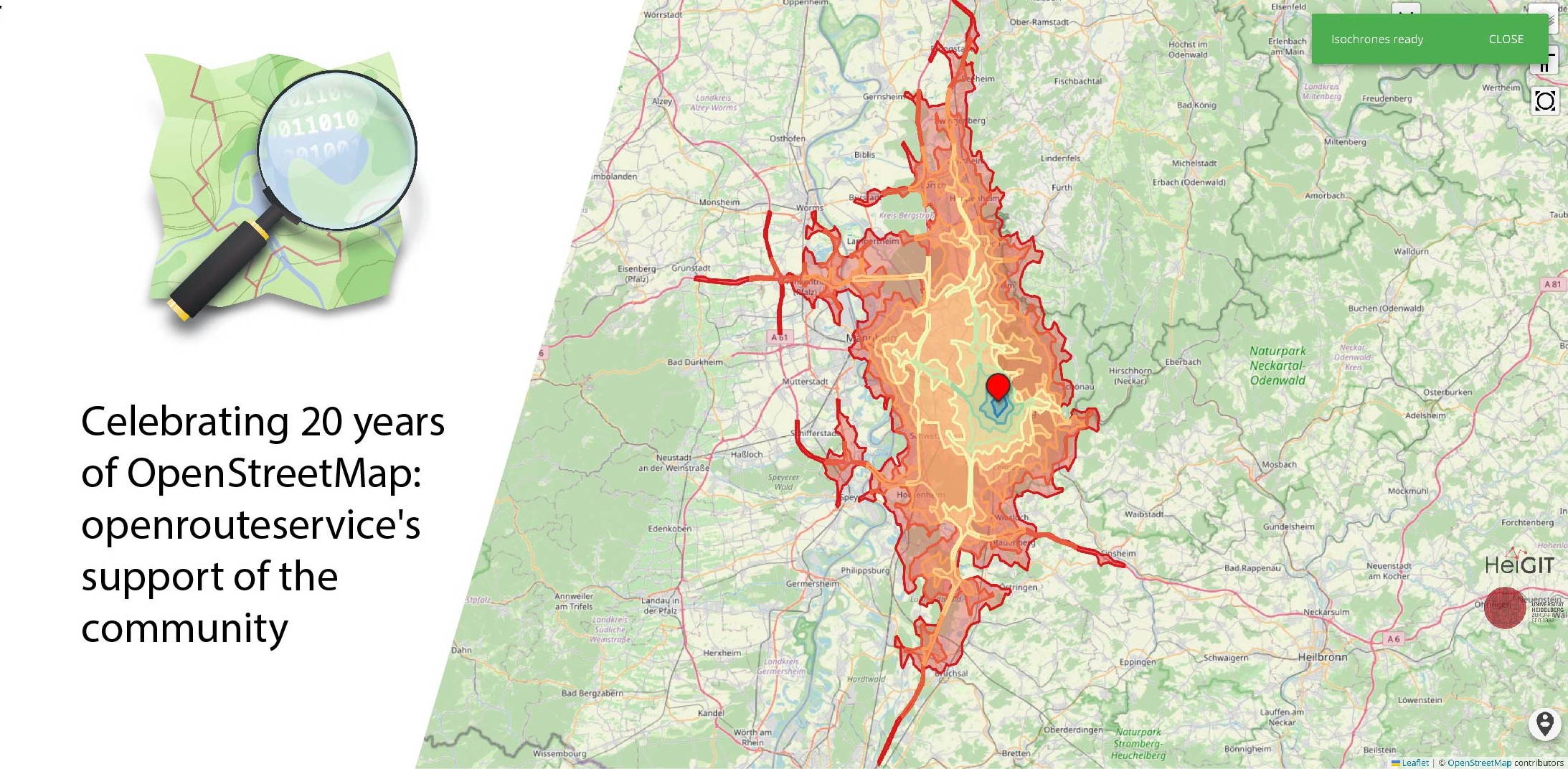 Celebrating 20 Years of OpenStreetMap: Openrouteservice’s Support of the Community