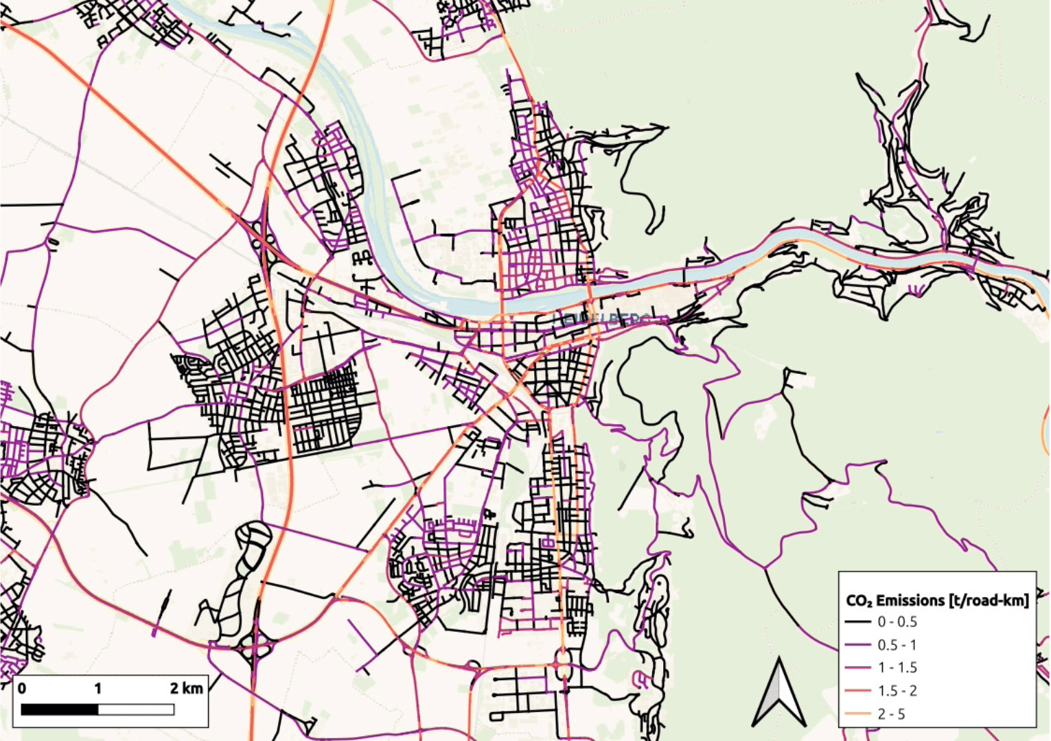 High-resolution maps of carbon dioxide emissions