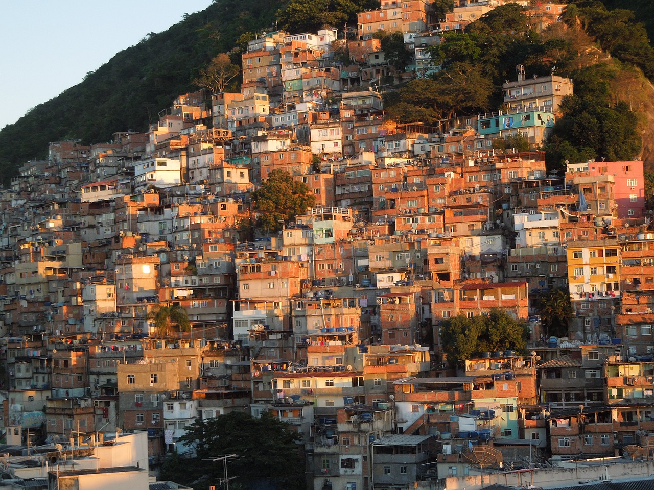 densely populated neighborhood in Rio de Janeiro