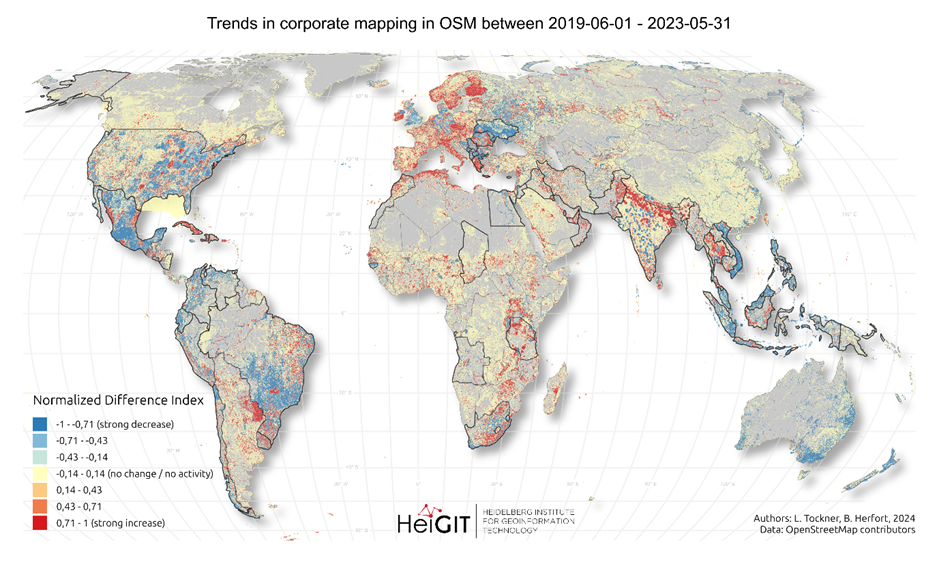 trends in corporate mapping in OSM